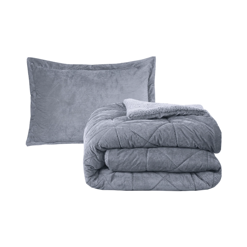PLUMON BABYCORD GRIS 2 PLAZAS - 2
