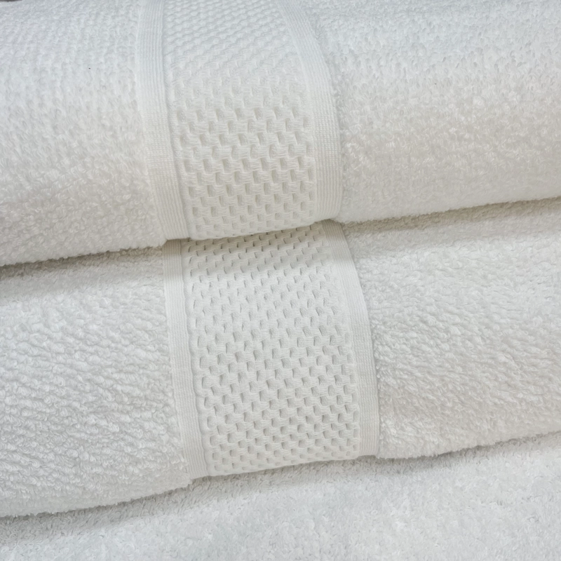 TOALLA BAÑO BLANCO 100% ALGODON 500 GRAMOS 50 X 70 CM - 2