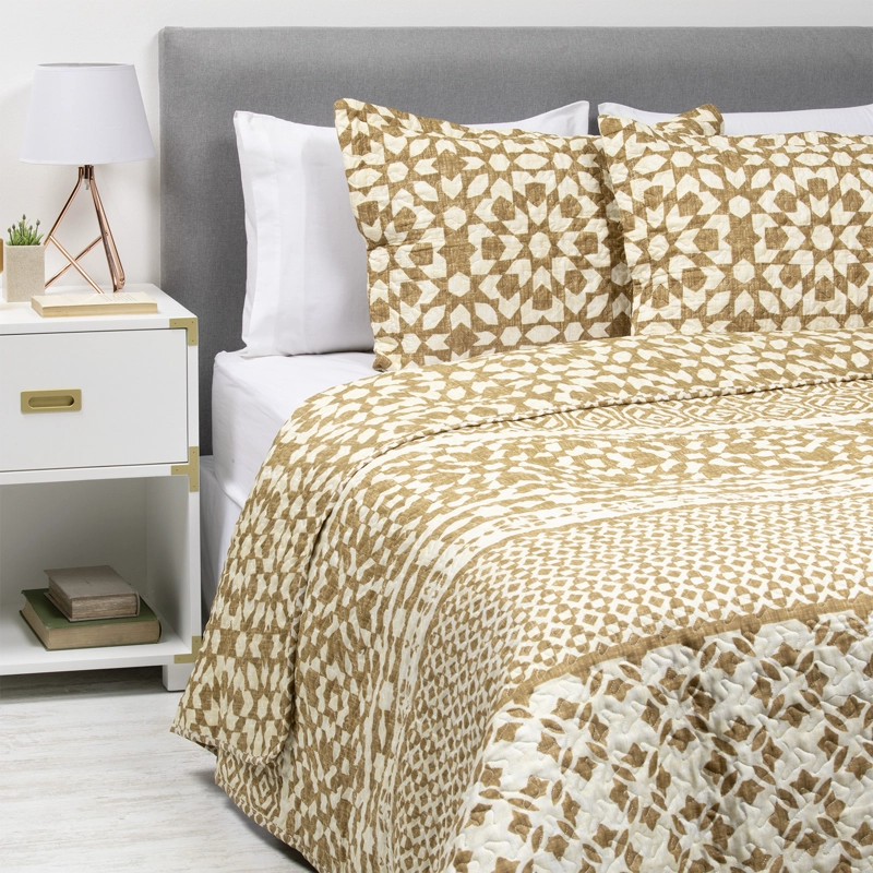 CUBRECAMA ESTAMPADO KING CAFE - 1