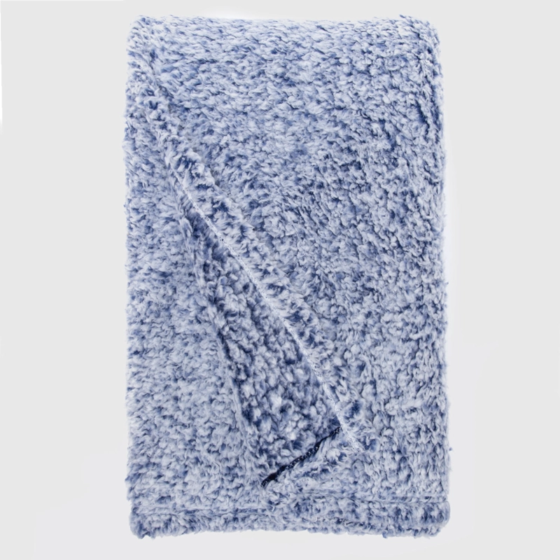 MANTA SHERPA ESTAMPADA GRIS - 2
