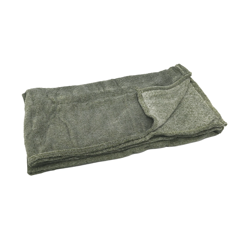 MANTA JACQUARD FLANNEL MELANGE VERDE - 3