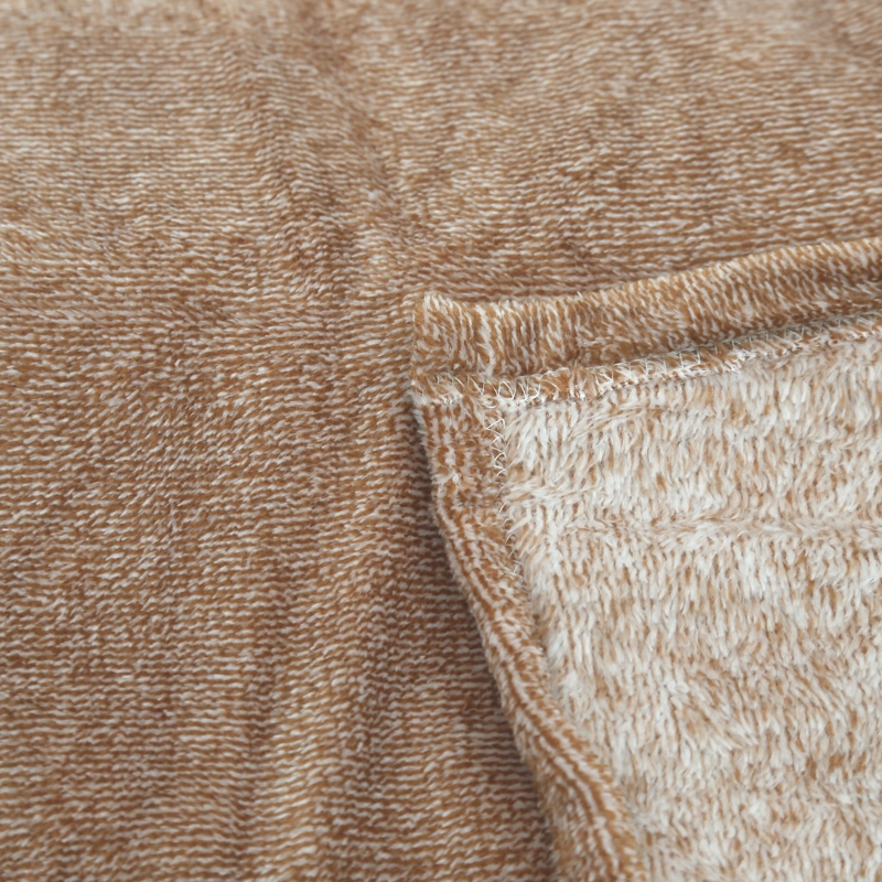 MANTA JACQUARD FLANNEL MELANGE VERDE - 4