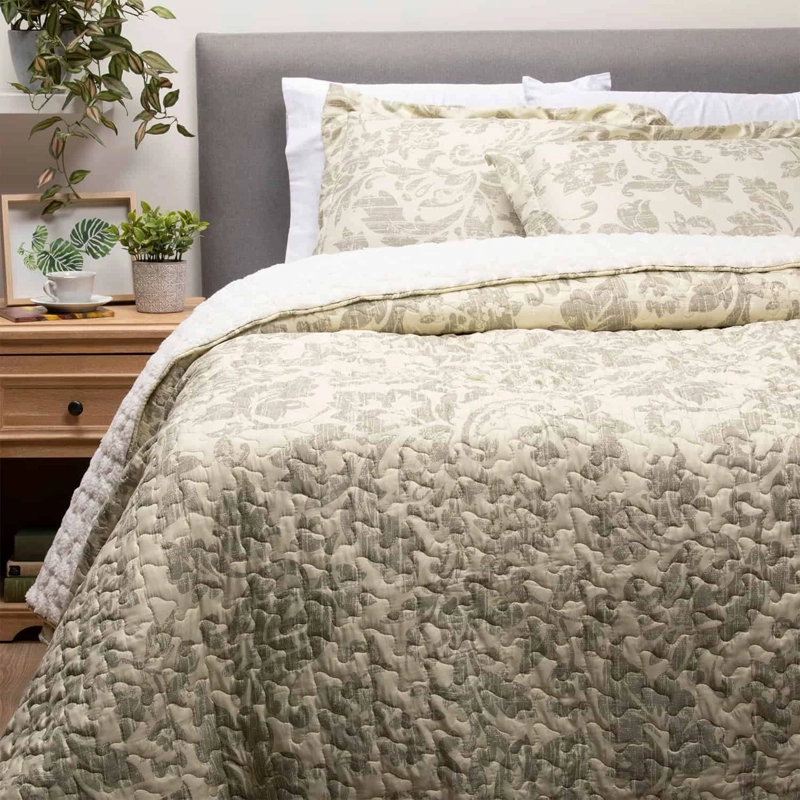 CUBRECAMA SHERPA ESTAMPADO AMARILLO - 1