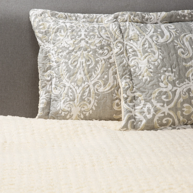 CUBRECAMA SHERPA ESTAMPADO AMARILLO - 8