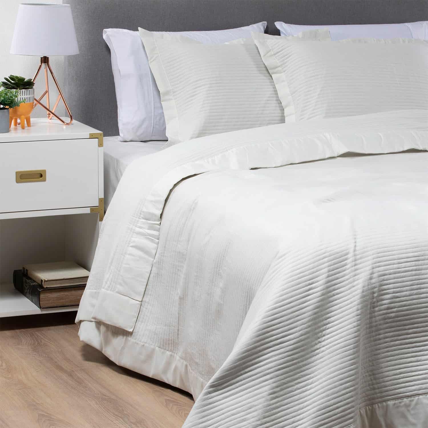 CUBRECAMA BORDADO PREWASH KING MALVA - 3