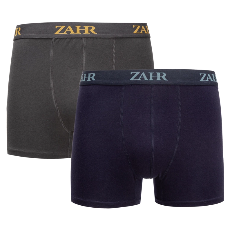 PACK 2 BOXER LISO NARANJO/GRIS - 1