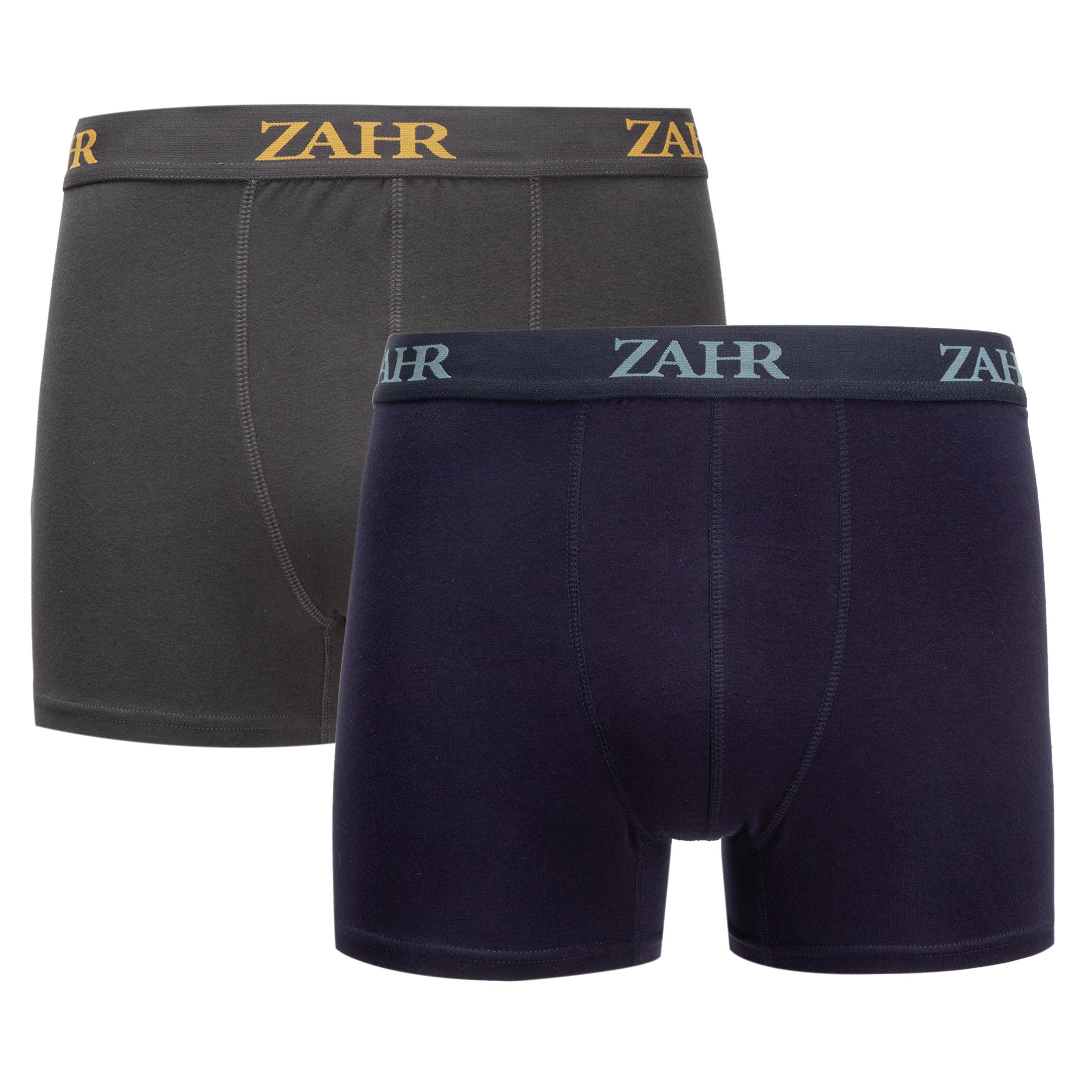 PACK 2 BOXER LISO NARANJO/GRIS - 1