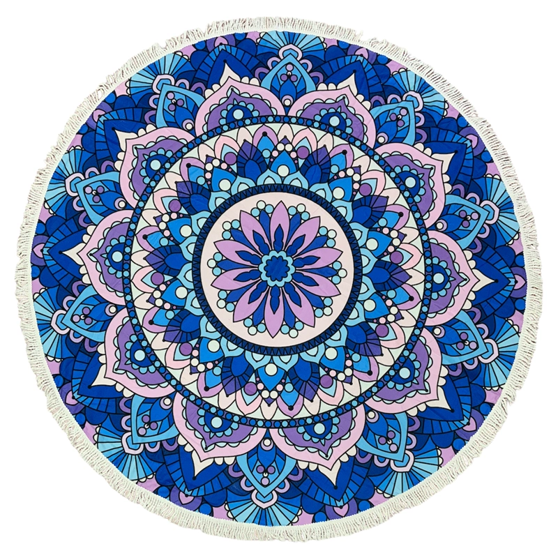 TOALLA REDONDA MANDALA ROSADO - 1