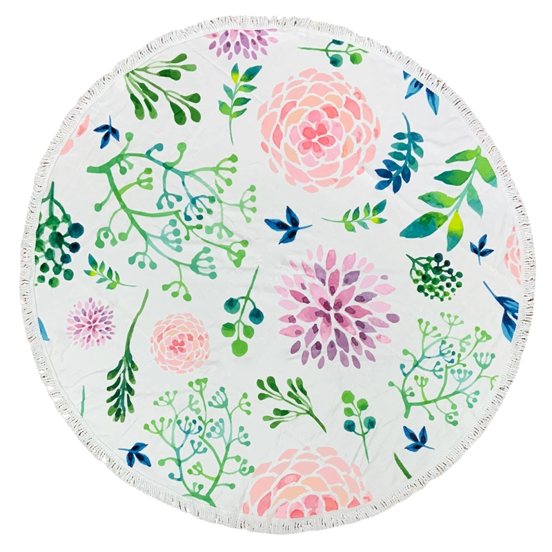 TOALLA REDONDA MANDALA ROSADO - 2