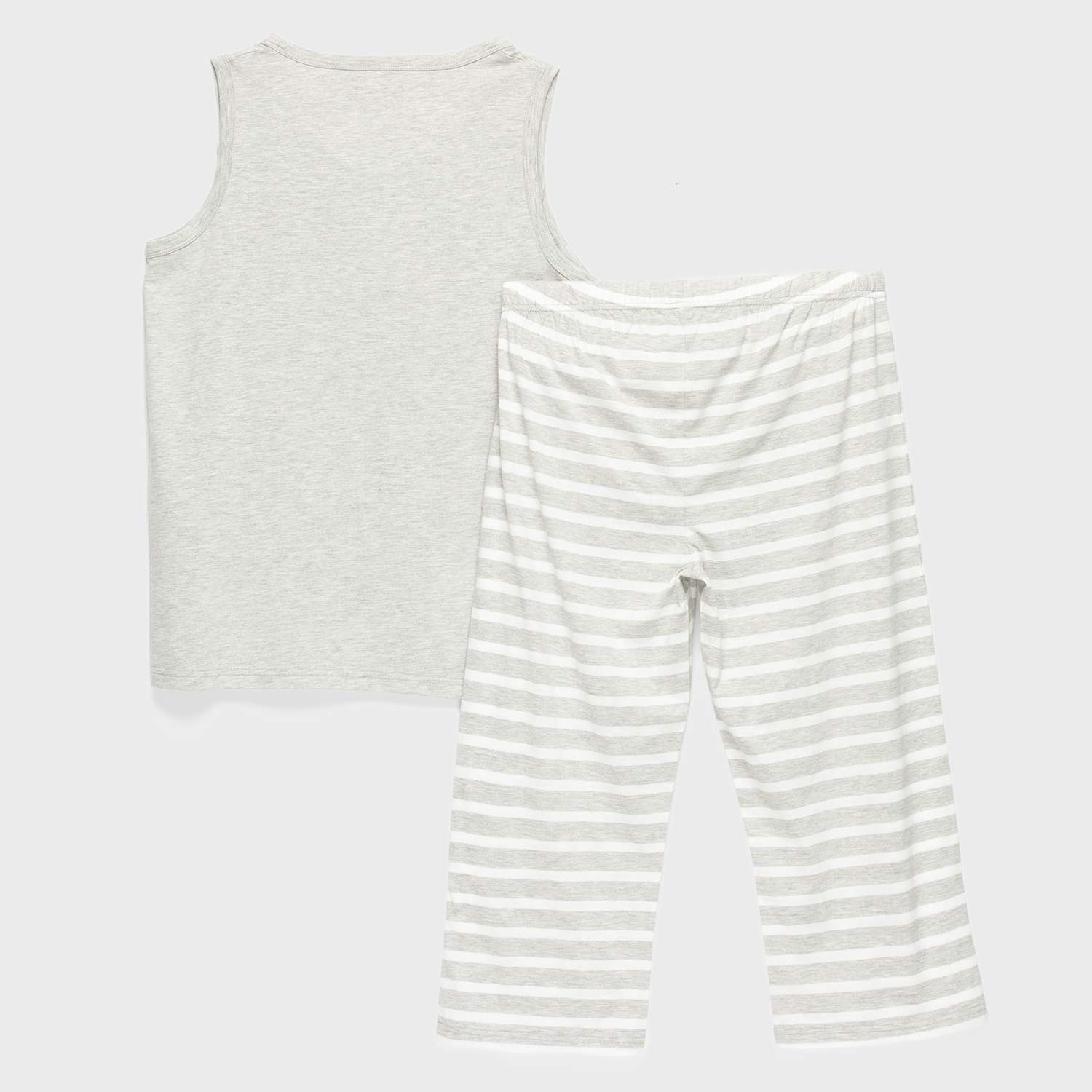 PIJAMA MELANGE LARGO MUJER - 2