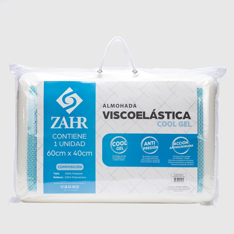 ALMOHADA VISCOELASTICA COOL GEL CON MEMORIA - 1
