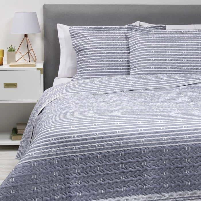CUBRECAMA QUILT ESTAMPADO ULTRASONIC 2P - 1
