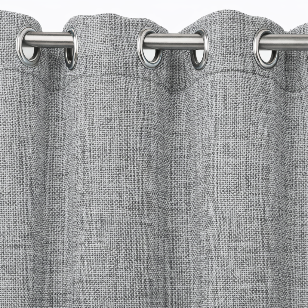 SET 2 CORTINAS TIPO LINO PIEDRA - 2