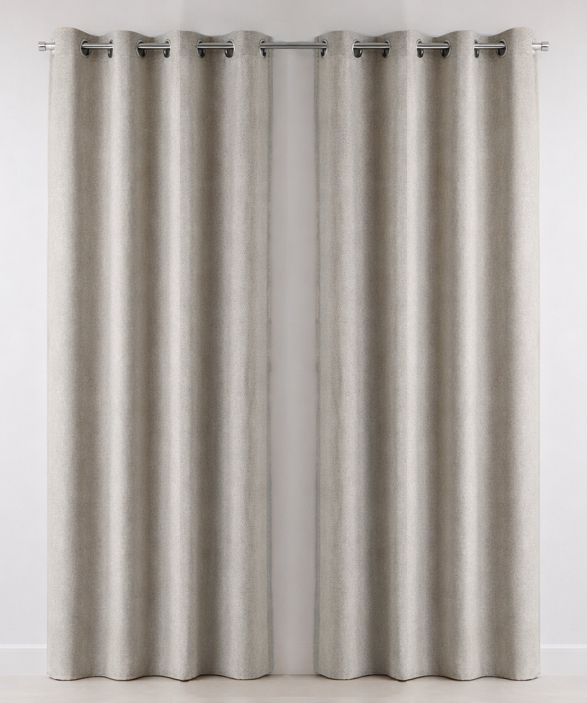 SET 2 CORTINAS BLACKOUT NORDIC HUESO - 1