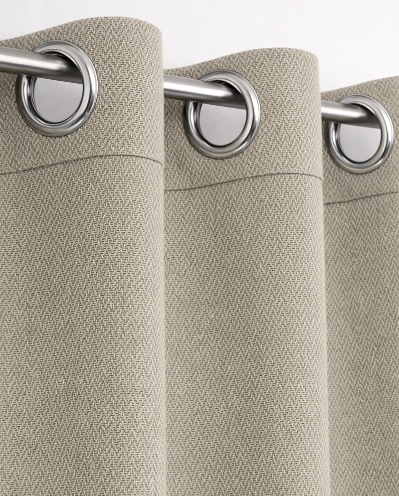 SET 2 CORTINAS BLACKOUT NORDIC HUESO - 2