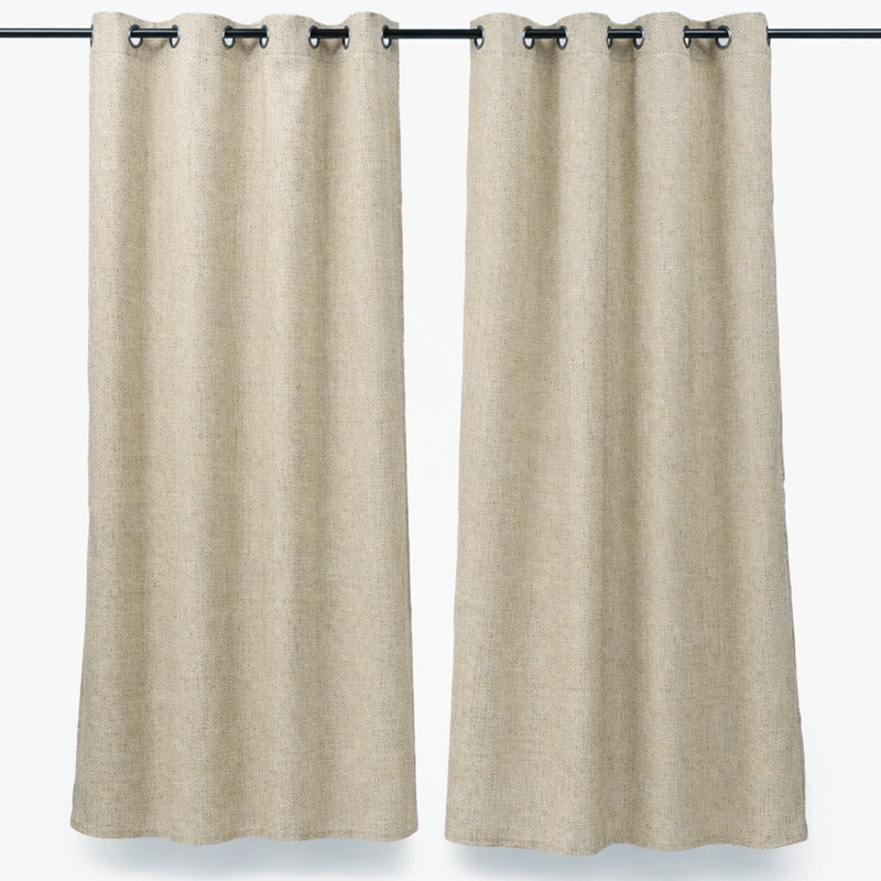 SET 2 CORTINAS MERIDA BLANCO INVIERNO - 1