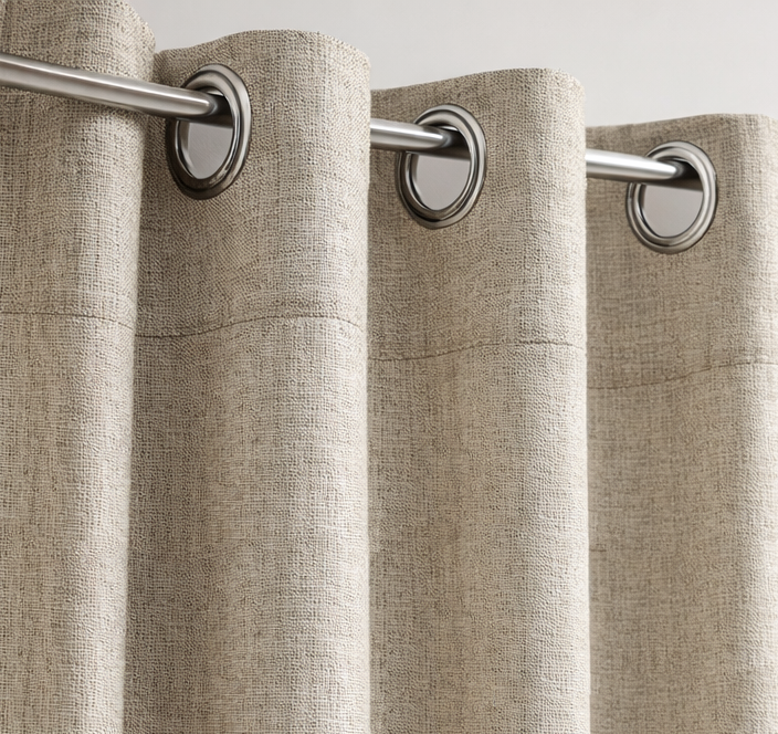 SET 2 CORTINAS BLACKOUT NEW PETRA BEIGE - 2