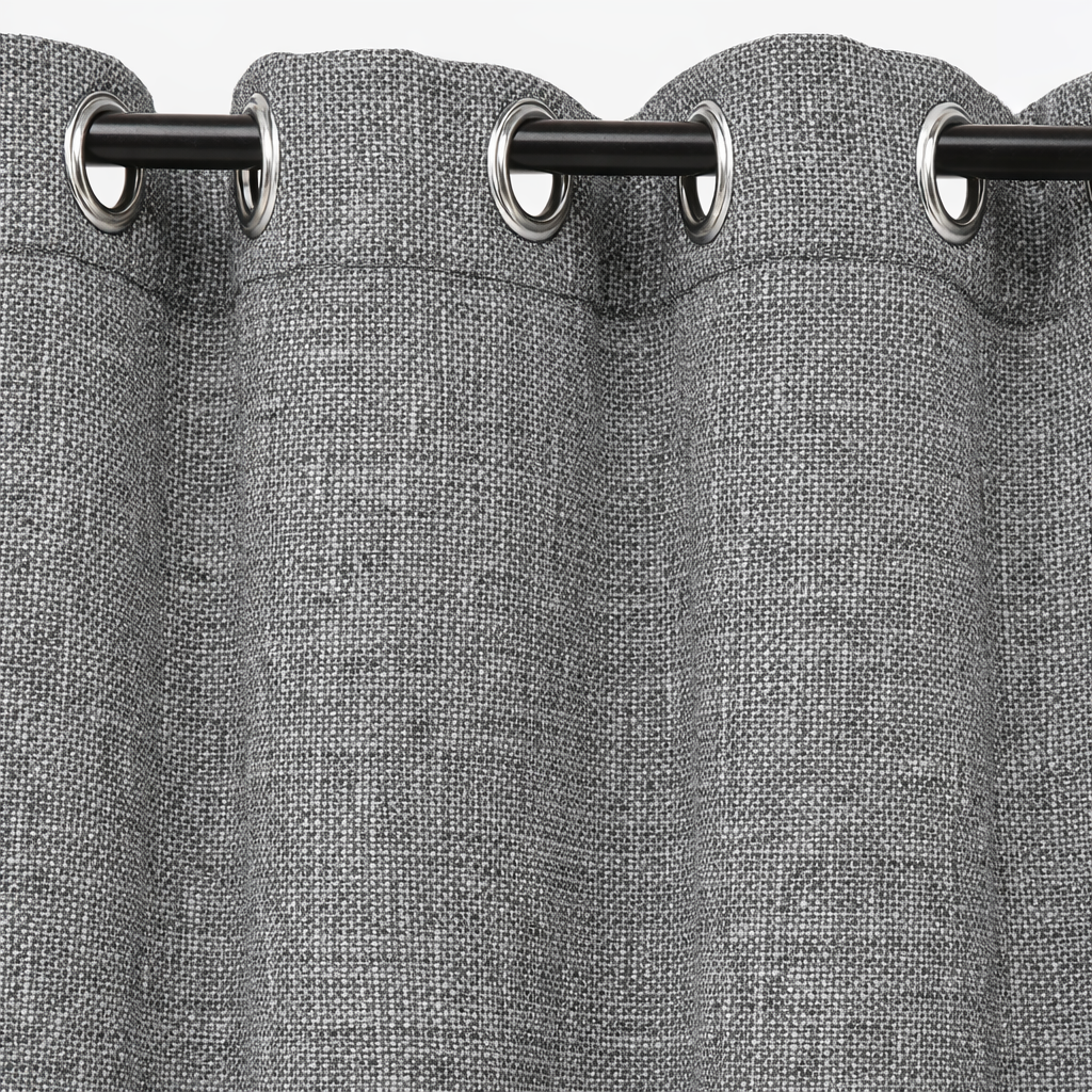 SET 2 CORTINAS MERIDA GRIS - 2