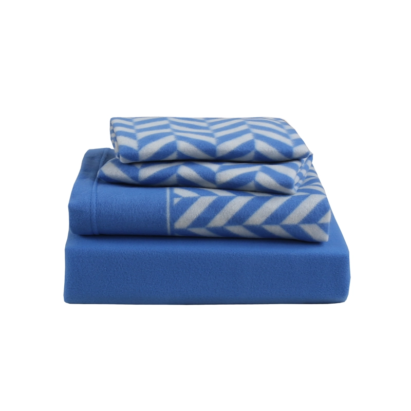 JUEGO SABANAS DE POLAR ESTAMPADAS AZUL 1,5P - 1