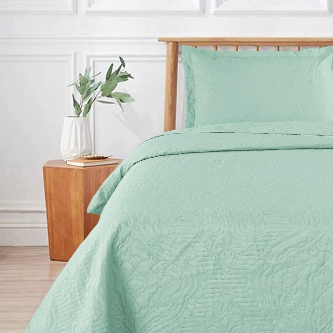 CUBRECAMA LISO MENTA 1.5 PLAZA - 3