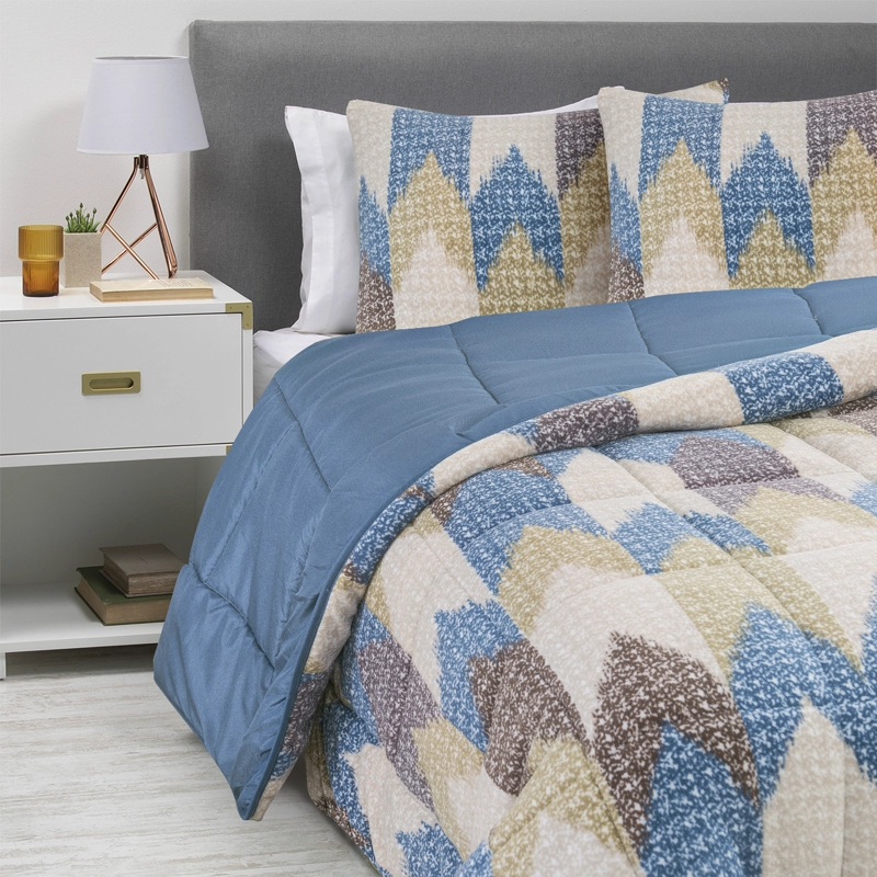 PLUMON CORAL ESTAMPADO KING CELESTE - 2