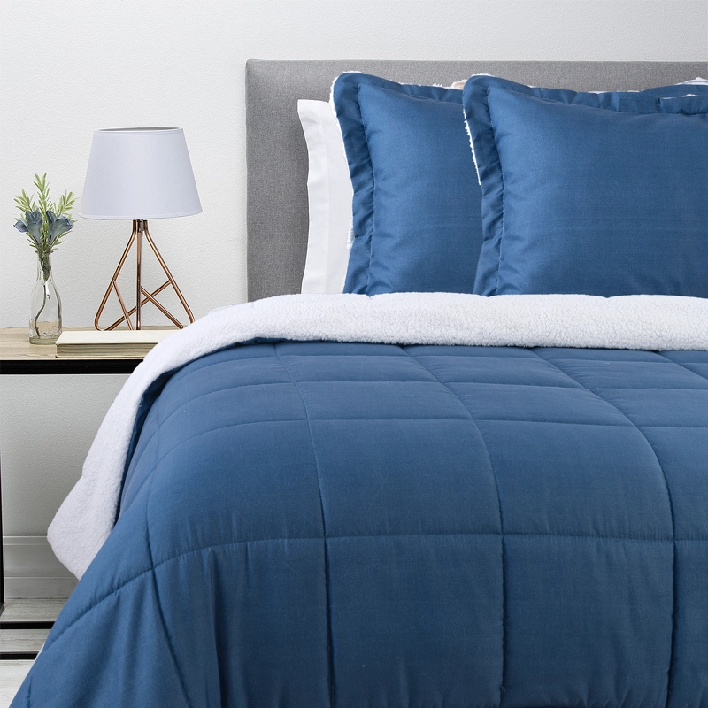 PLUMON ESTAMPADO CON SHERPA KING AZUL - 1