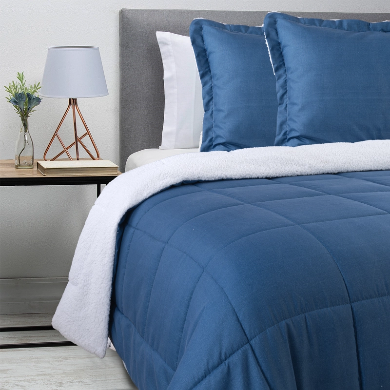 PLUMON ESTAMPADO CON SHERPA KING AZUL - 2