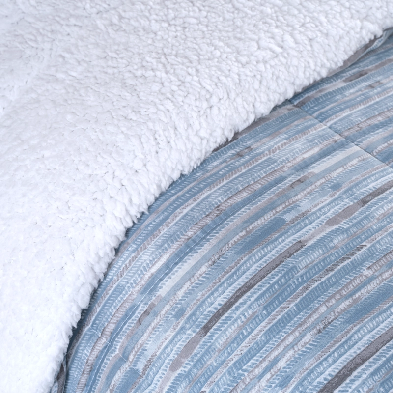 PLUMON ESTAMPADO CON SHERPA 1 PLAZA CELESTE - 4