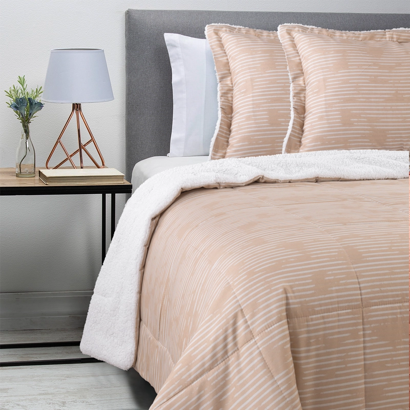 PLUMON ESTAMPADO CON SHERPA KING BEIGE - 2