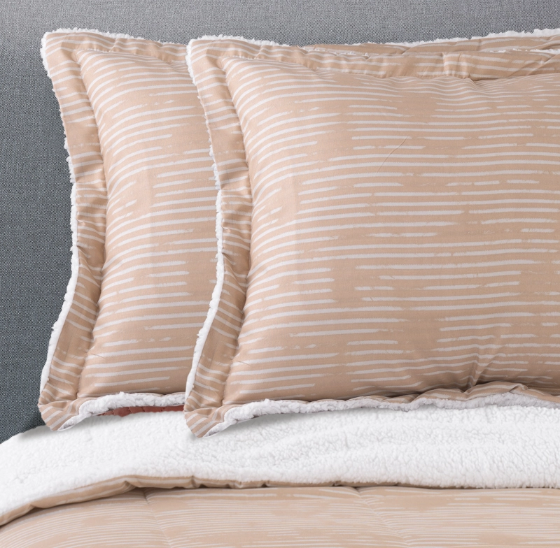 PLUMON ESTAMPADO CON SHERPA KING BEIGE - 3