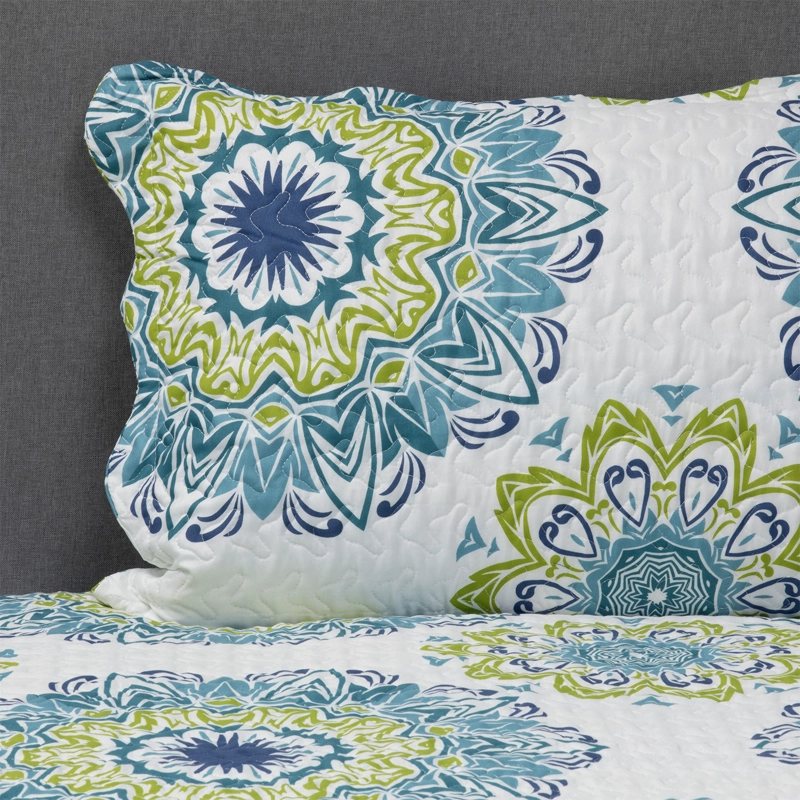 CUBRECAMA ESTAMPADO 1.5 PLAZAS BLANCO - 4
