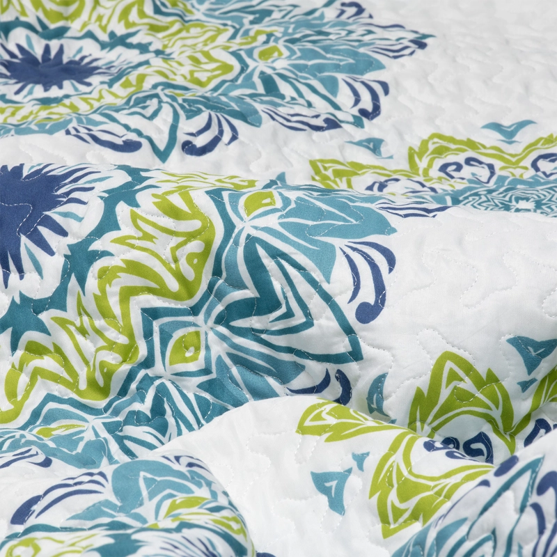 CUBRECAMA ESTAMPADO 1.5 PLAZAS BLANCO - 5