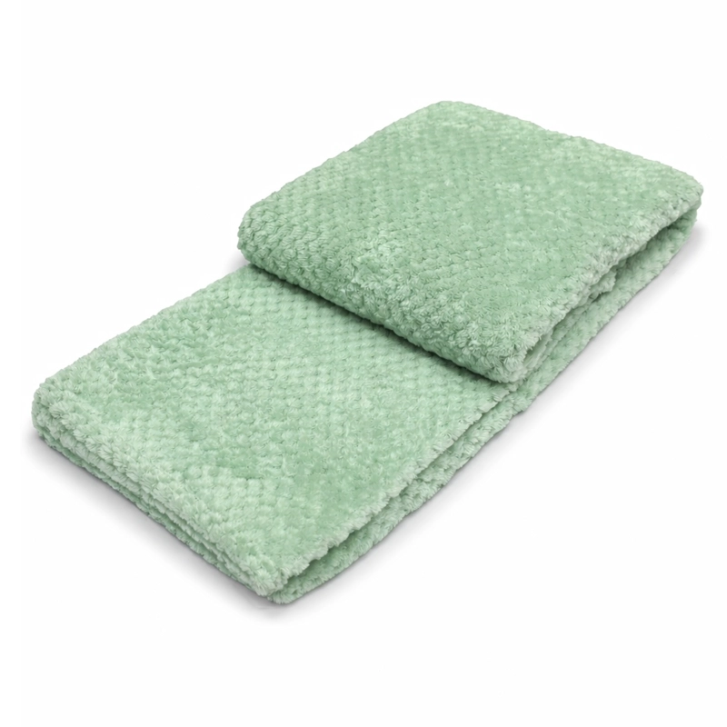 MANTA JACQUARD BOUCLE VERDE - 2