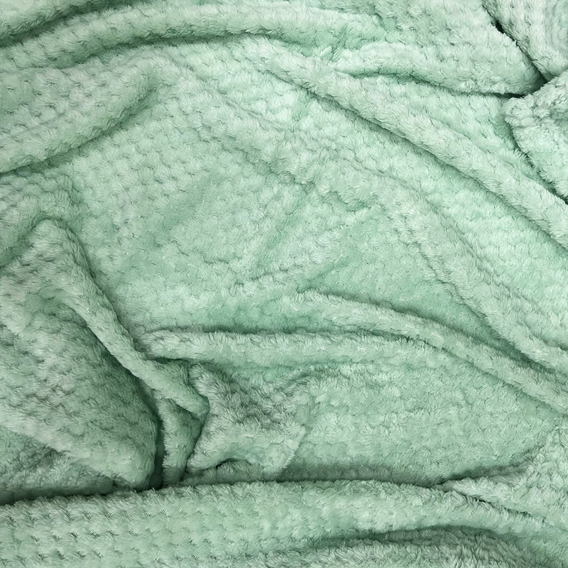 MANTA JACQUARD BOUCLE VERDE - 3