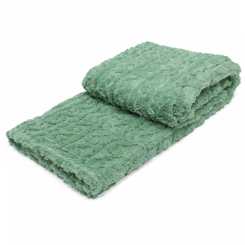 MANTA JACQUARD SHERPA VERDE - 2