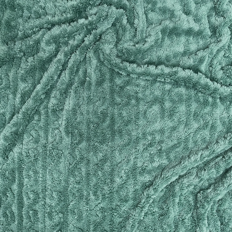 MANTA JACQUARD SHERPA VERDE - 4