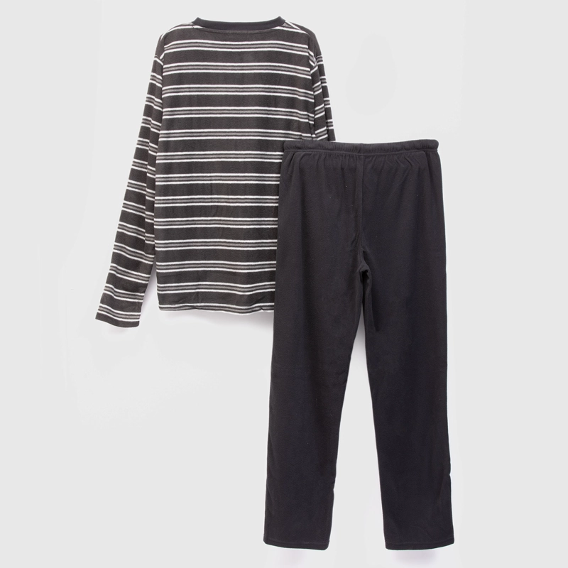 PIJAMA POLAR ESTAMPADO LARGO HOMBRE MARENGO - 2