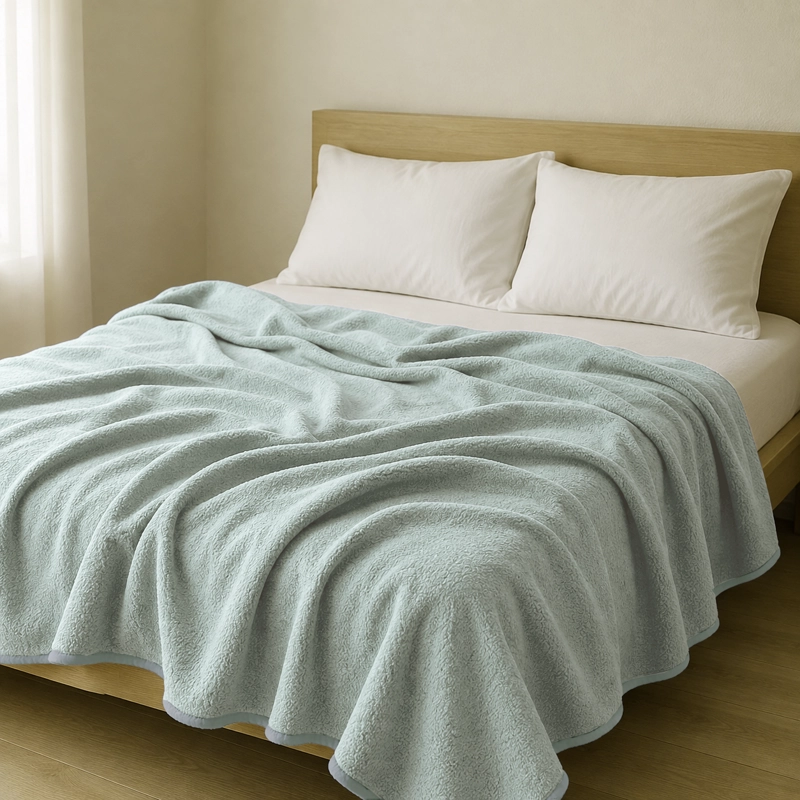 FRAZADA SHERPA 2P B GRIS - 1