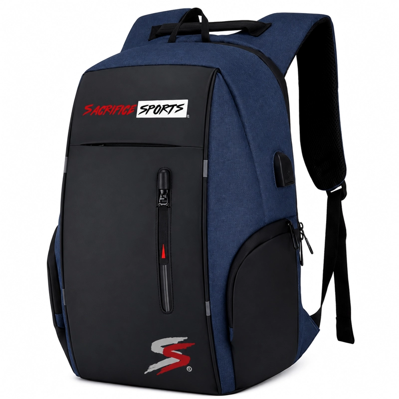 MOCHILA USB PARA VIAJE Y NOTEBOOK ROJA - 1
