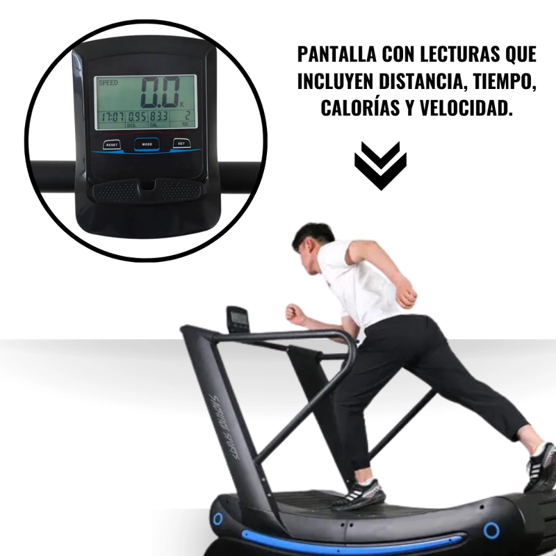 TROTADORA PROFESIONAL 901 SUPERFICIE CURVA VELOCIDAD MANUAL NEGRA - 5
