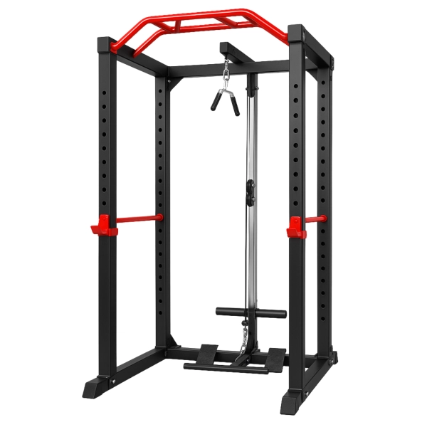 JAULA MULTIFUNCIONAL HOME GYM YLY017 CON SISTEMA DE POLEAS Y BARRA DE DOMINADAS SACRIFICE SPORTS - 1