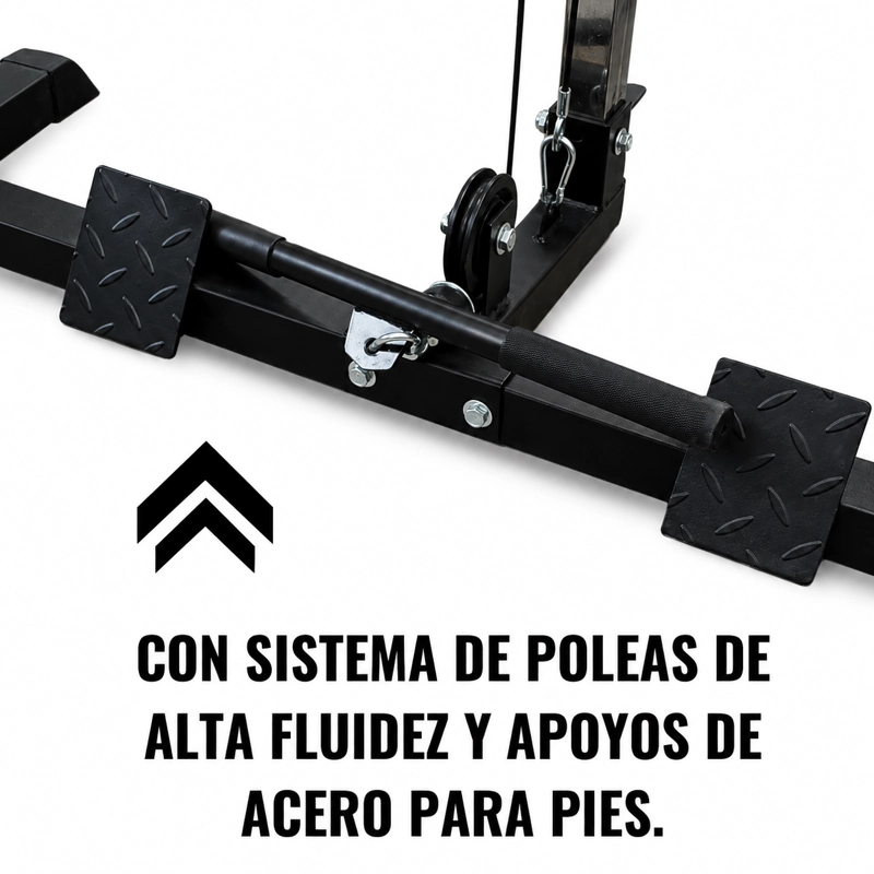 JAULA MULTIFUNCIONAL HOME GYM YLY017 CON SISTEMA DE POLEAS Y BARRA DE DOMINADAS SACRIFICE SPORTS - 4