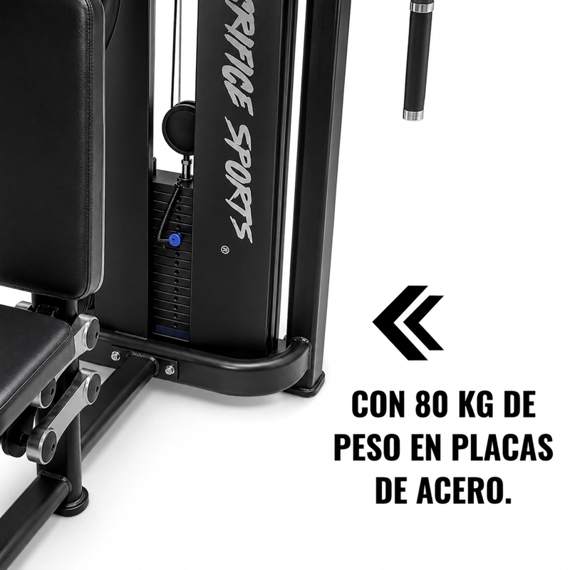 DUAL PECTORAL HOMBRO LF914 CON 80 KG DE PESO EN PLACAS Y ASIENTO AJUSTABLE - 5