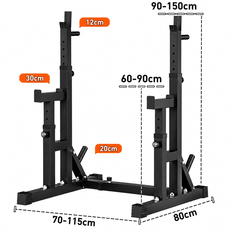 RACK DE SENTADILLAS AJUSTABLE SACRIFICE SPORTS YLY54 - 3