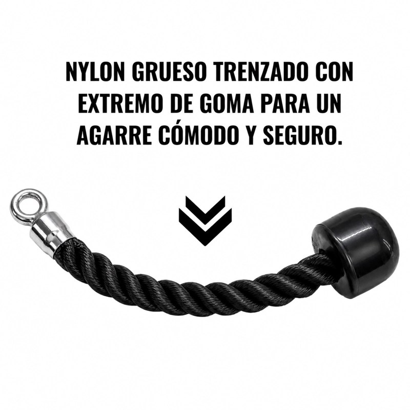 CUERDA DE AGARRE PARA TRICEPS INDIVIDUAL 123 - 4