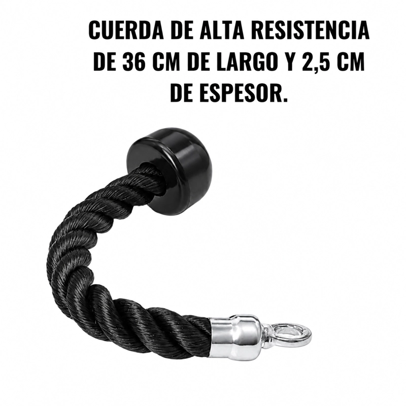 CUERDA DE AGARRE PARA TRICEPS INDIVIDUAL 123 - 5