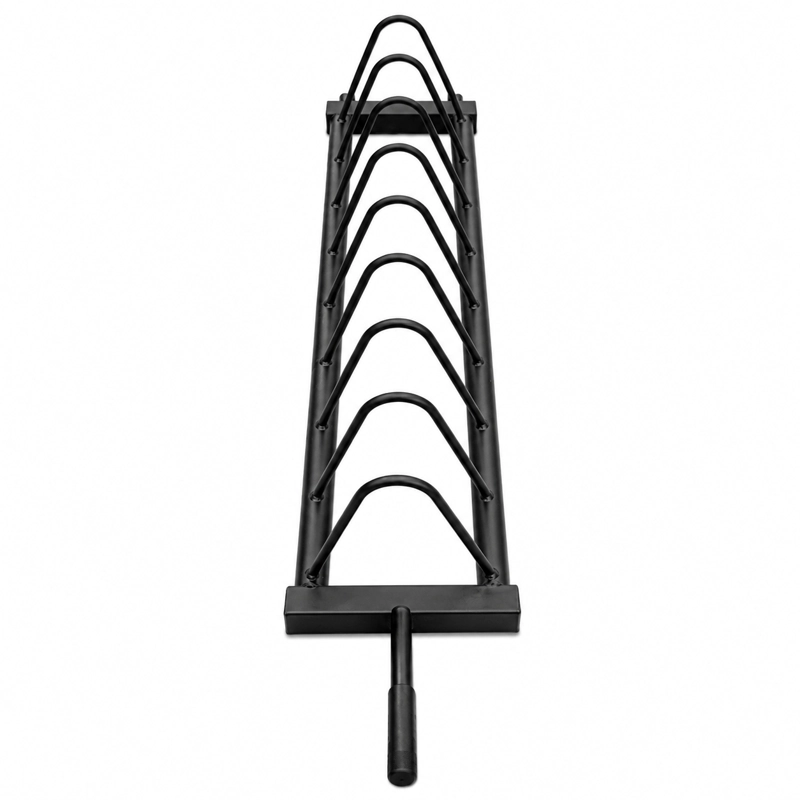 RACK MOVIL PARA DISCOS OLIMPICOS BUMPER DE 8 ESPACIOS YLY13 - 2