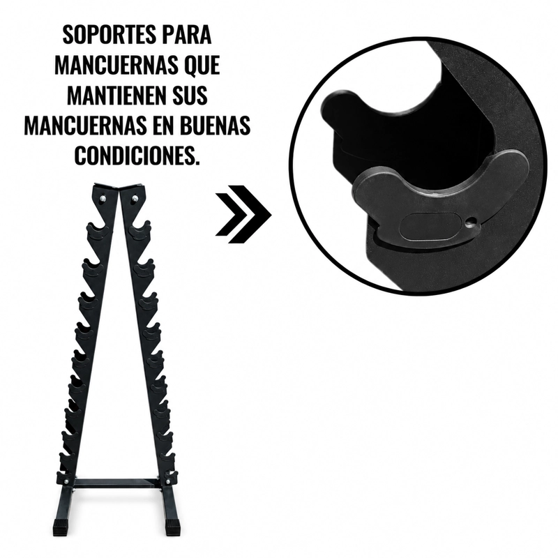 RACK PARA MANCUERNAS DE 10 NIVELES YLY02 - 4