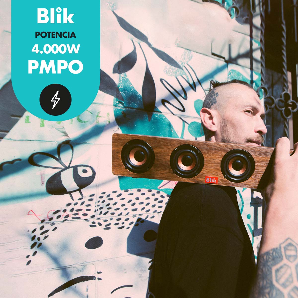 PARLANTE BLUETOOTH BLIK ROCKWOOD - 2