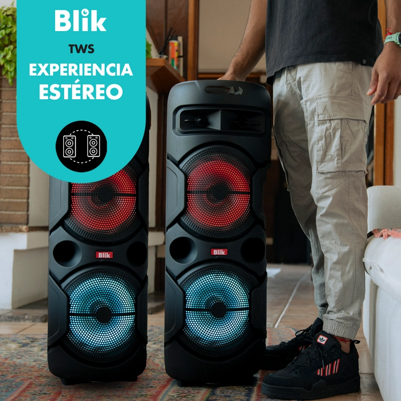 PARLANTE BLUETOOTH KARAOKE CON MICROFONO BLIK WAVEMAX2 - 4